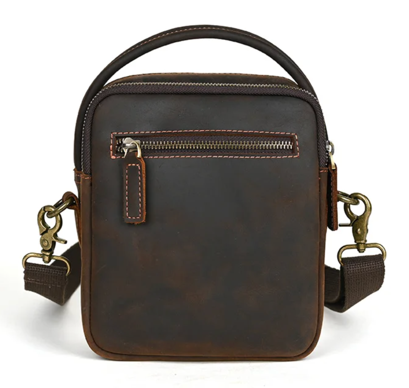 Men's Crossbody Bag Top Layer Genuine Leather 11