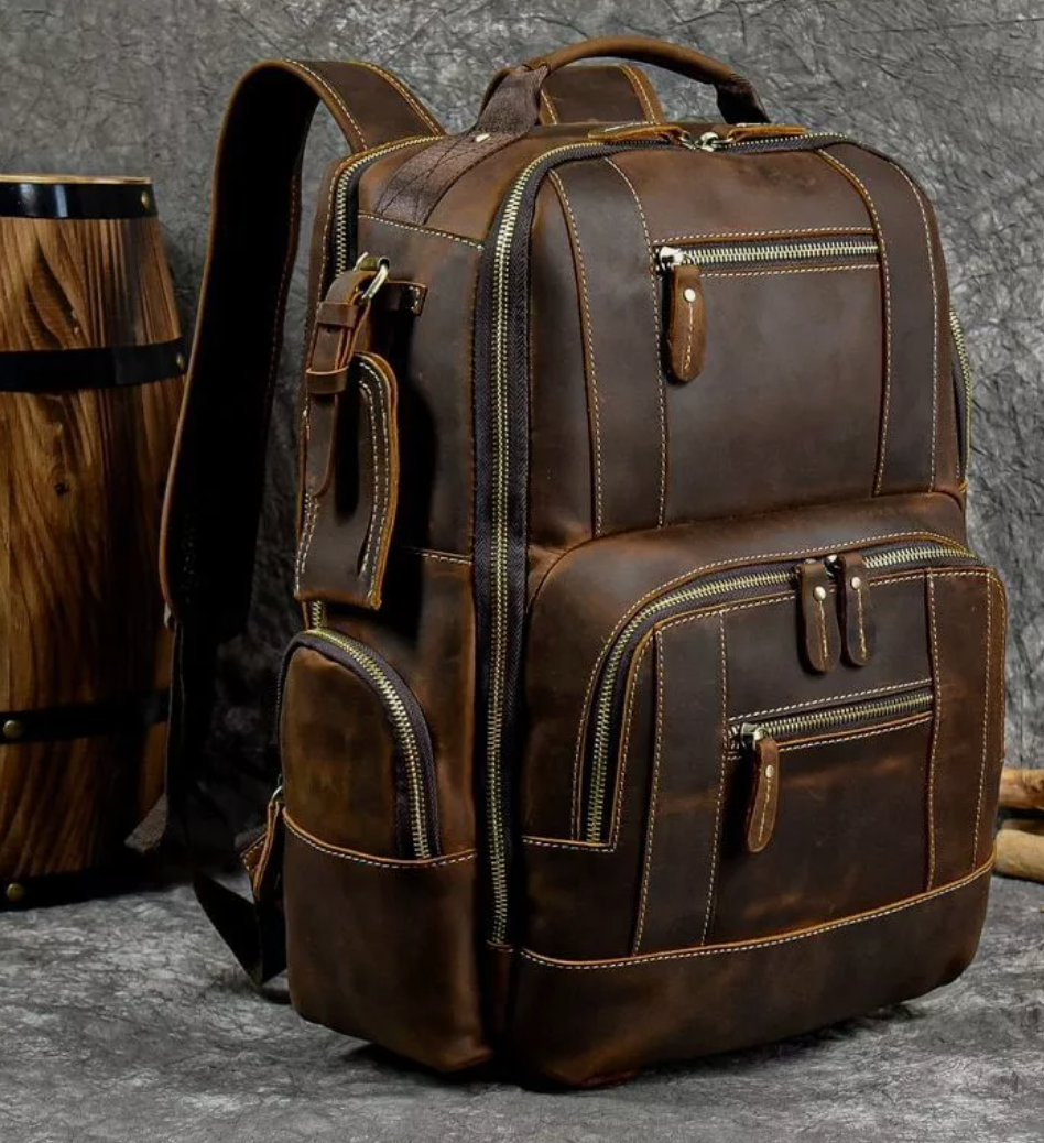 Men's Leather Backpack