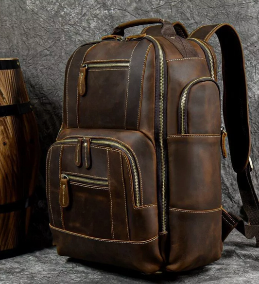 Men's Leather Backpack