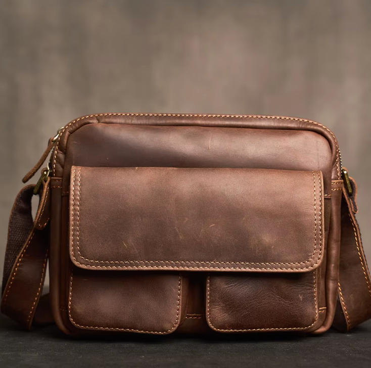 Crossbody Leather Satchel
