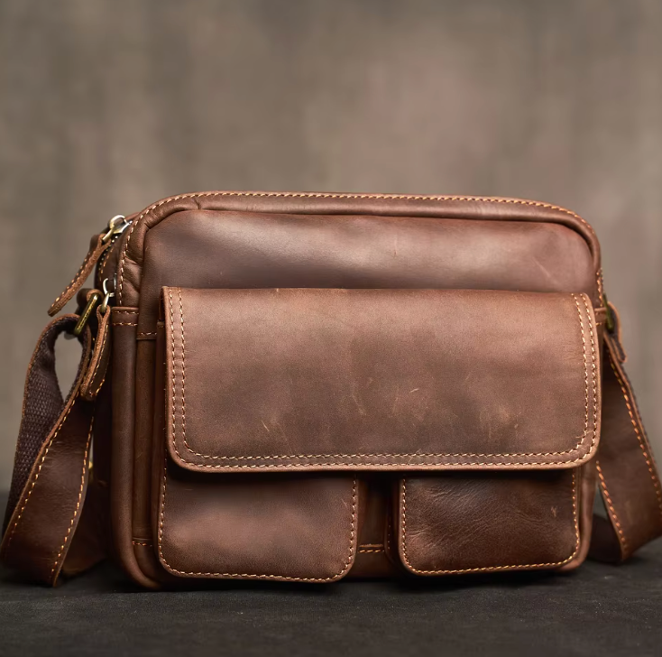 Crossbody Leather Satchel
