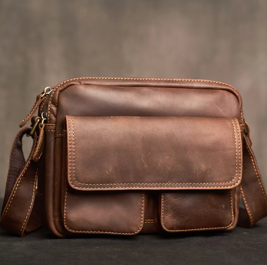 Crossbody Leather Satchel