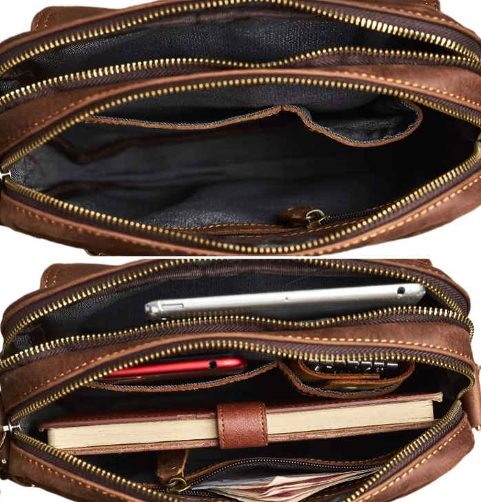 Crossbody Leather Satchel