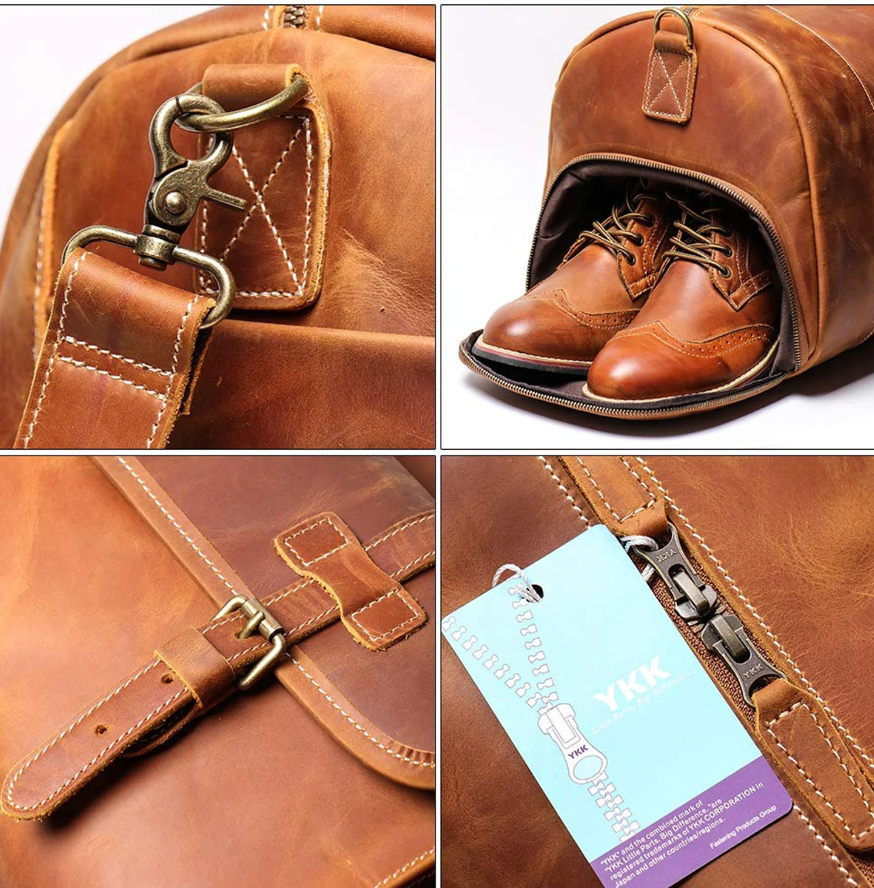 Men's Leather Travel Bag