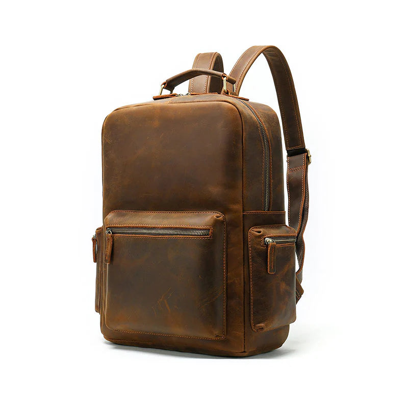 Men's Vintage Leather Backpack
