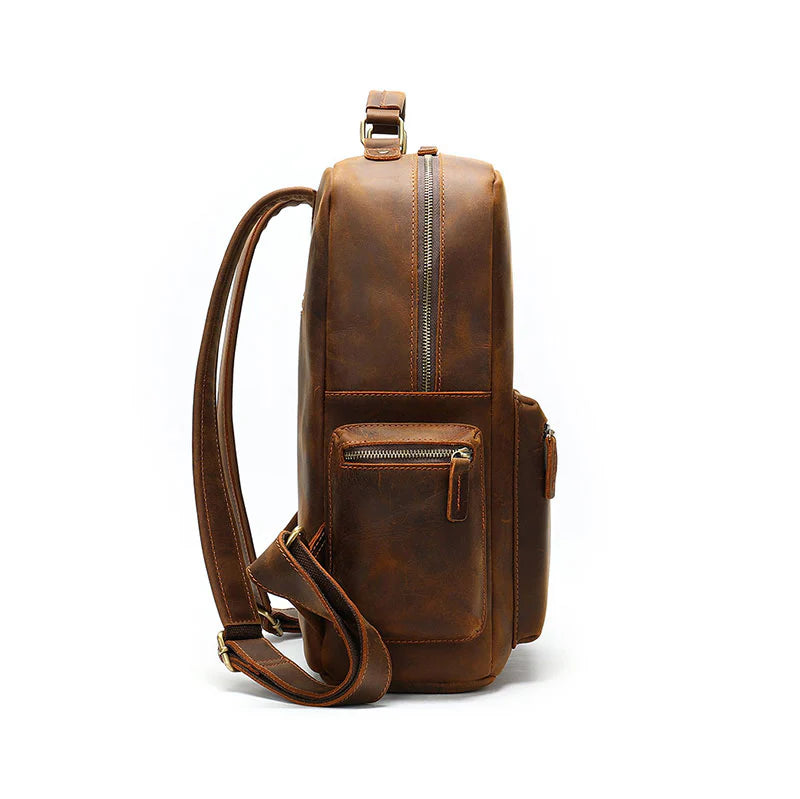Men's Vintage Leather Backpack