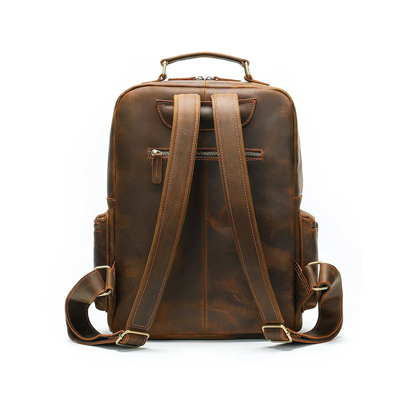 Men's Vintage Leather Backpack