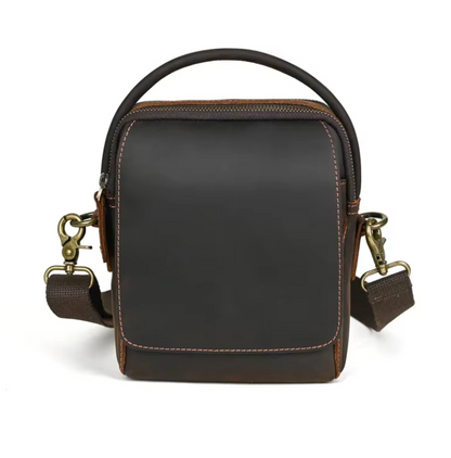 Men's Crossbody Bag Top Layer Genuine Leather 11