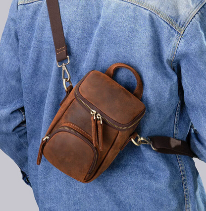 Men's Vintage Genuine Leather Shoulder Bag