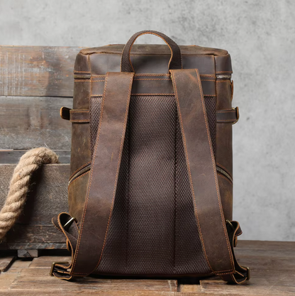 Men's Vintage Classic Leather Backpack
